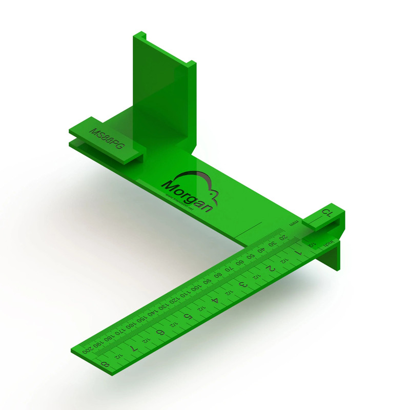 Morgan Square - Plastic - 8" x 8" - Color:Green